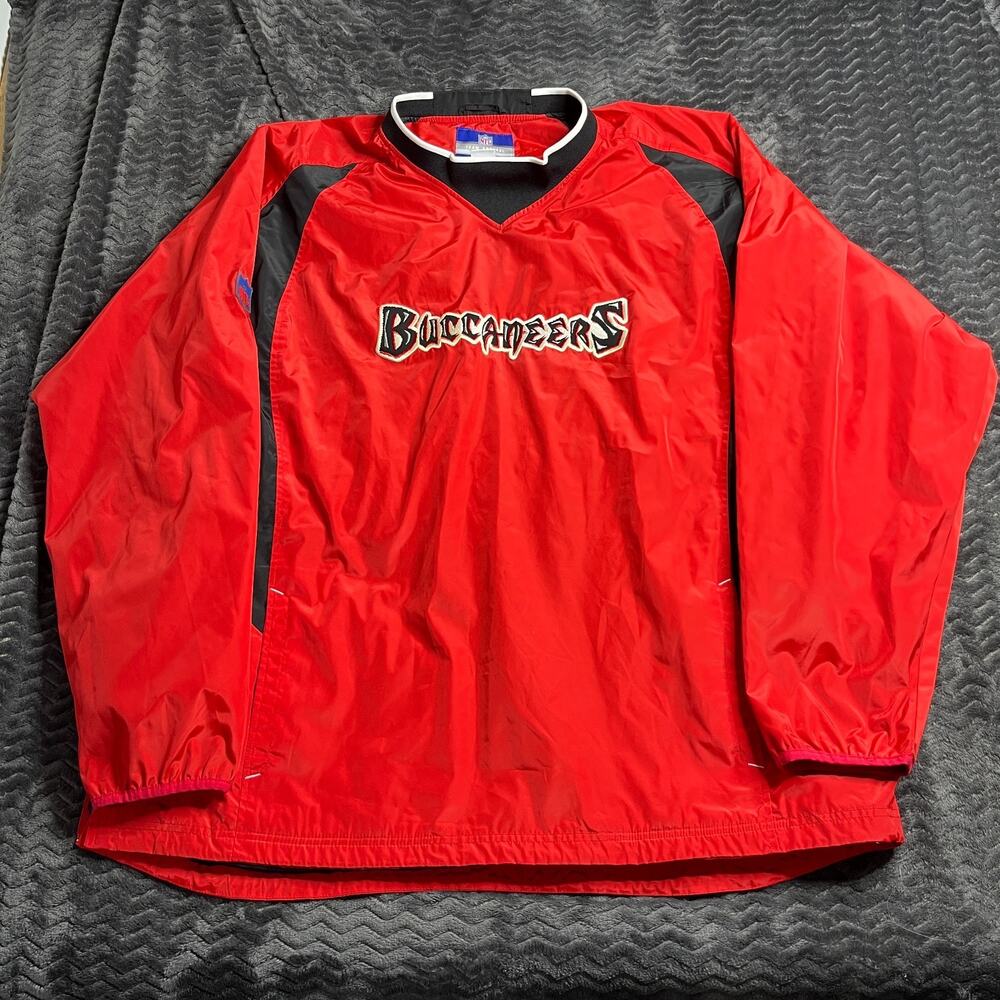 TAMPA BAY BUCCANEERS Reebok NFL Jacket Size 2XL On Field Team Apparel